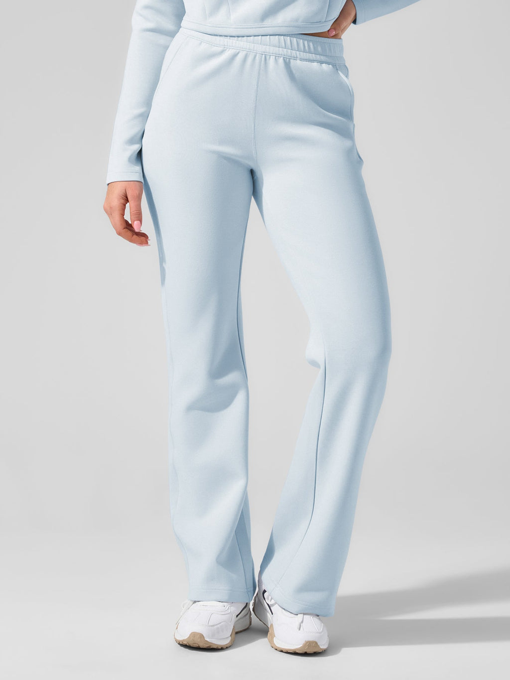 Modal Blend Drawstring Flare Pants
