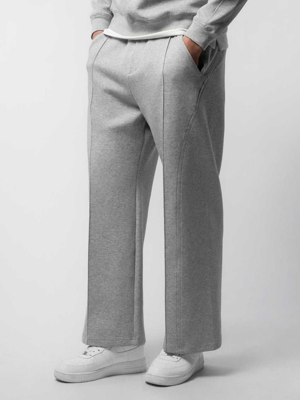 Modal Blend Short Sleeve Tee And Cozyapscer Straight Leg Pant Set