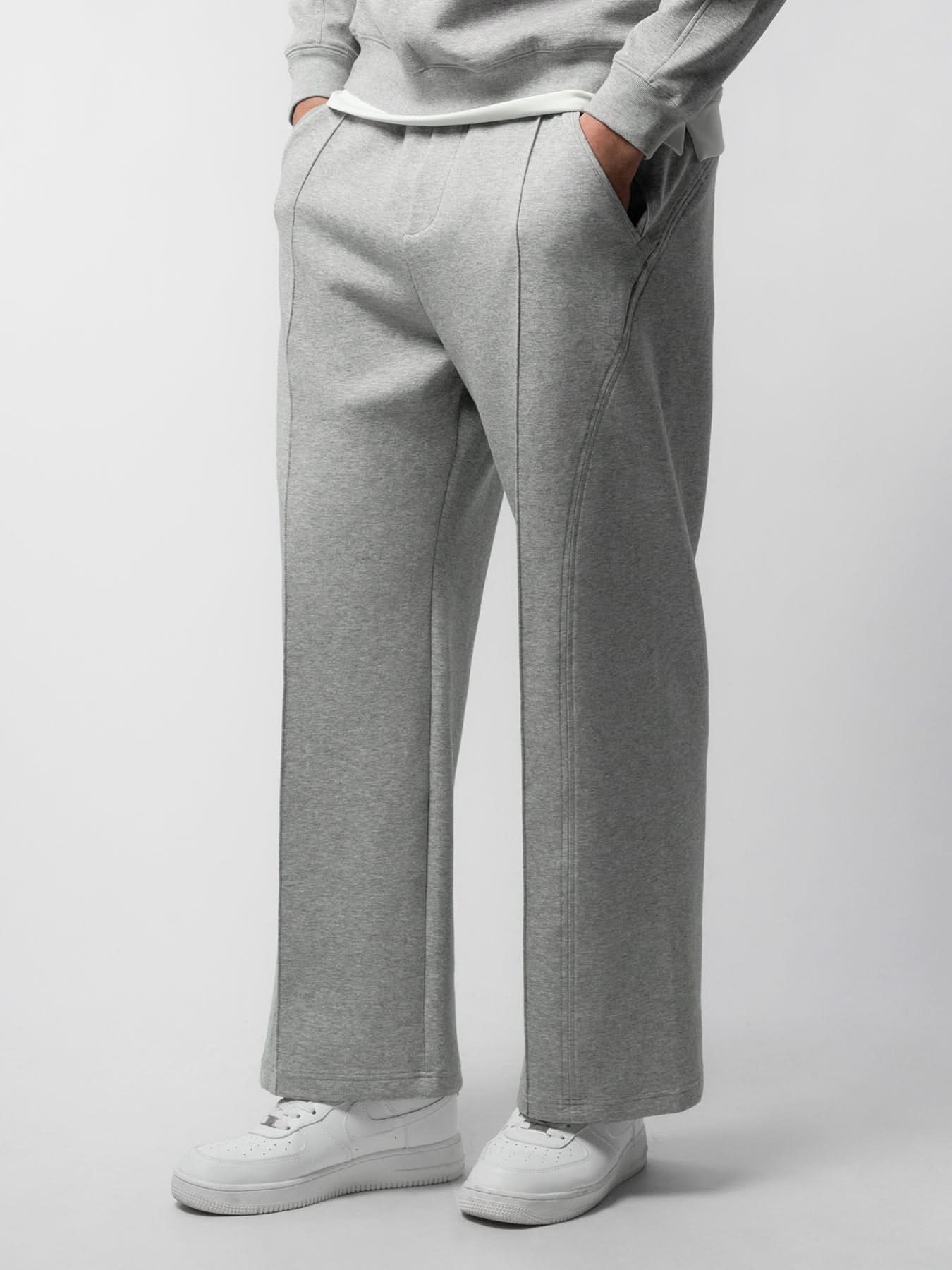 Modal Blend Short Sleeve Tee And Cozyapscer Straight Leg Pant Set
