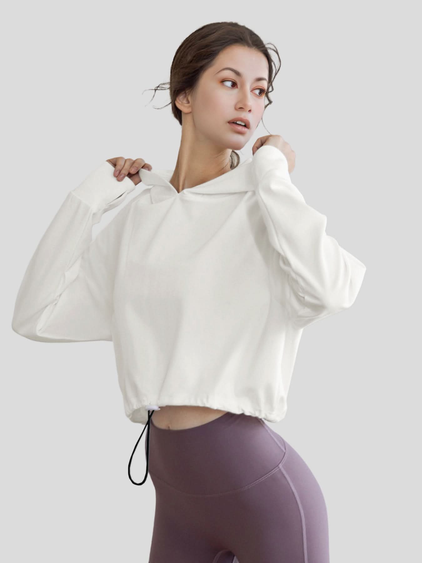 Women Modal Blend Hoodie And Wide Leg Pant Set