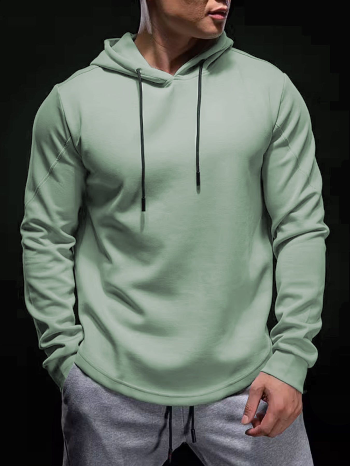 Cozyspacer Curve Hem Hoodie And Jogger Set