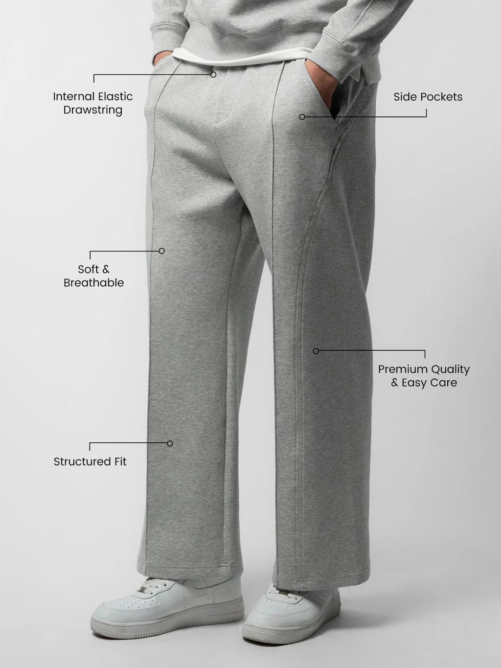 Modal Blend Short Sleeve Tee And Cozyapscer Straight Leg Pant Set